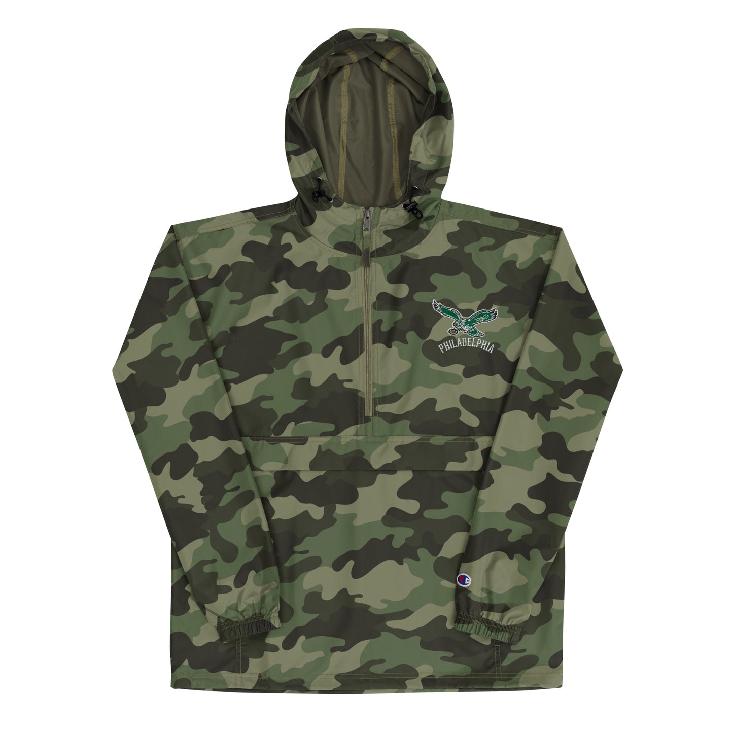 Bird Gang Pull-over Embroidered Champion Packable Jacket