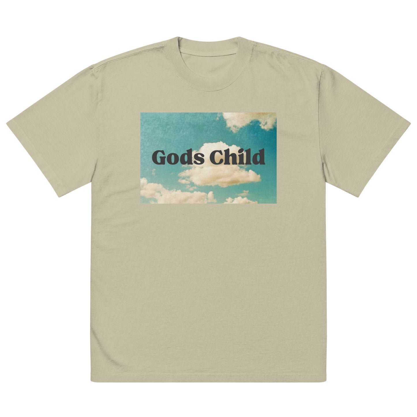 Gods Child Oversized faded t-shirt