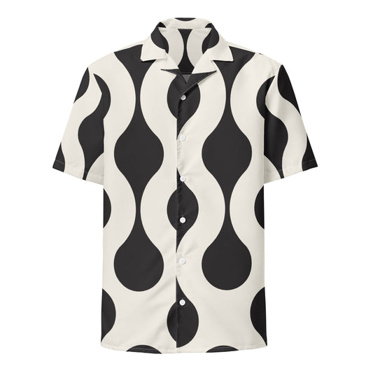 IAF Black n White Unisex button shirt