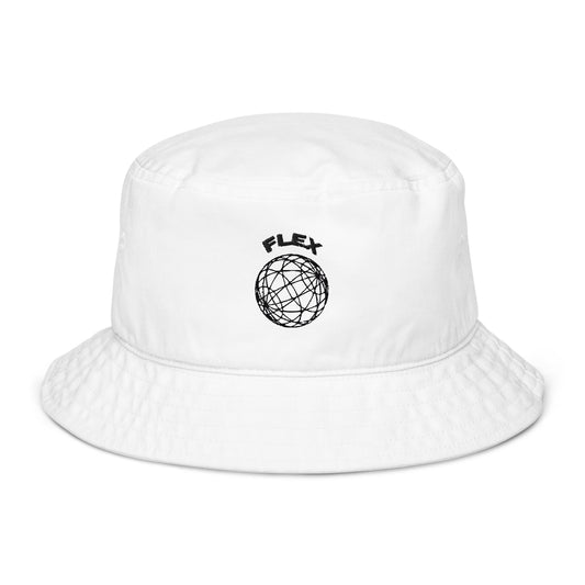 Flex White bucket hat