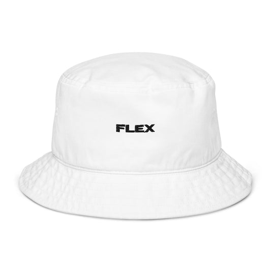 Flex White Organic bucket hat