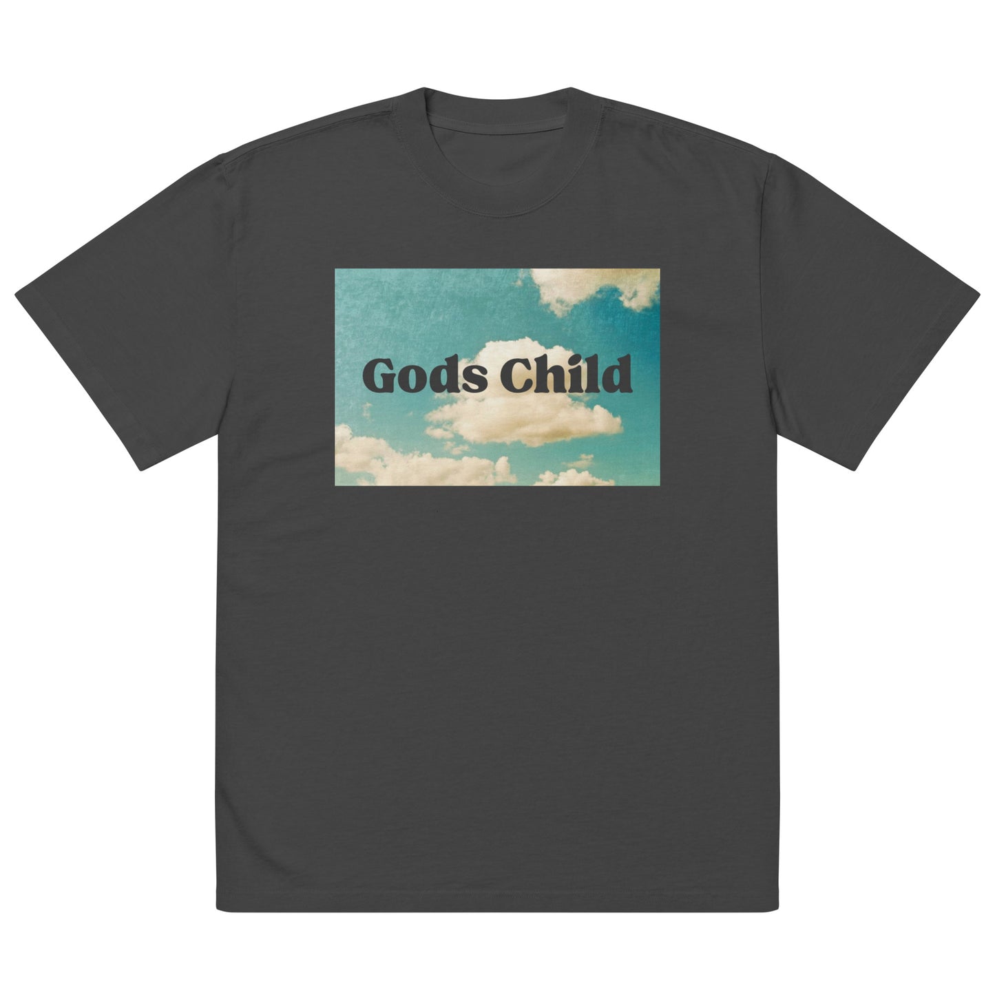 Gods Child Oversized faded t-shirt