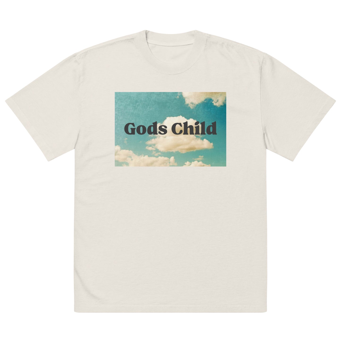 Gods Child Oversized faded t-shirt