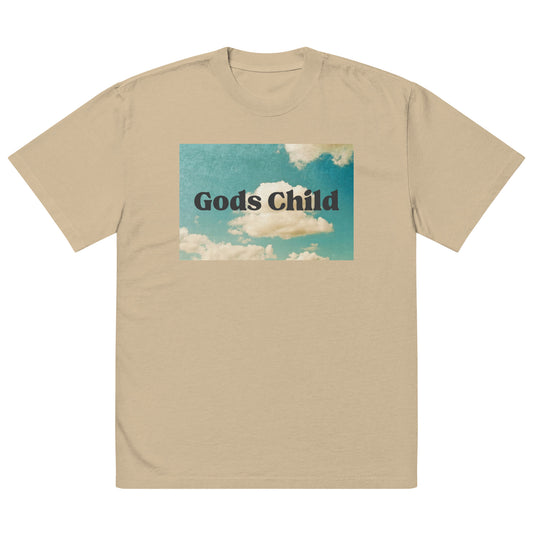 Gods Child Oversized faded t-shirt