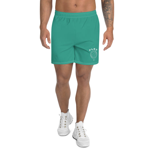 IAF Blue/Green Men's Athletic Shorts