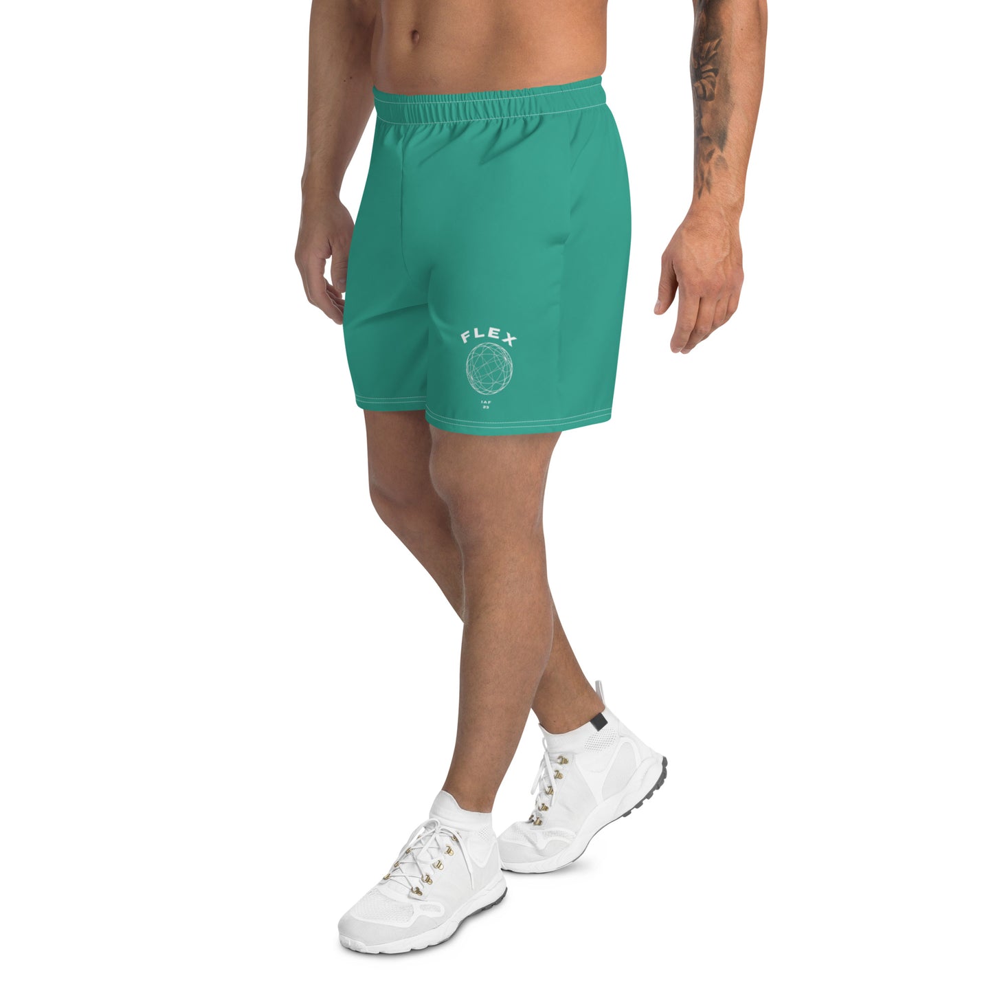 IAF Blue/Green Men's Athletic Shorts