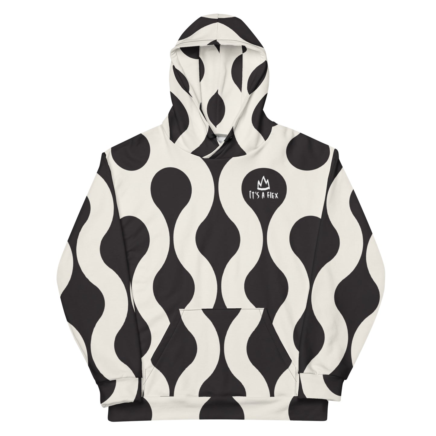 IAF Black N White Unisex Hoodie