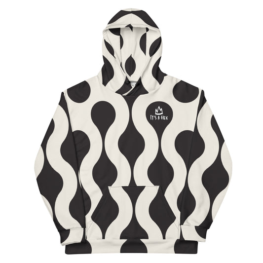 IAF Black N White Unisex Hoodie